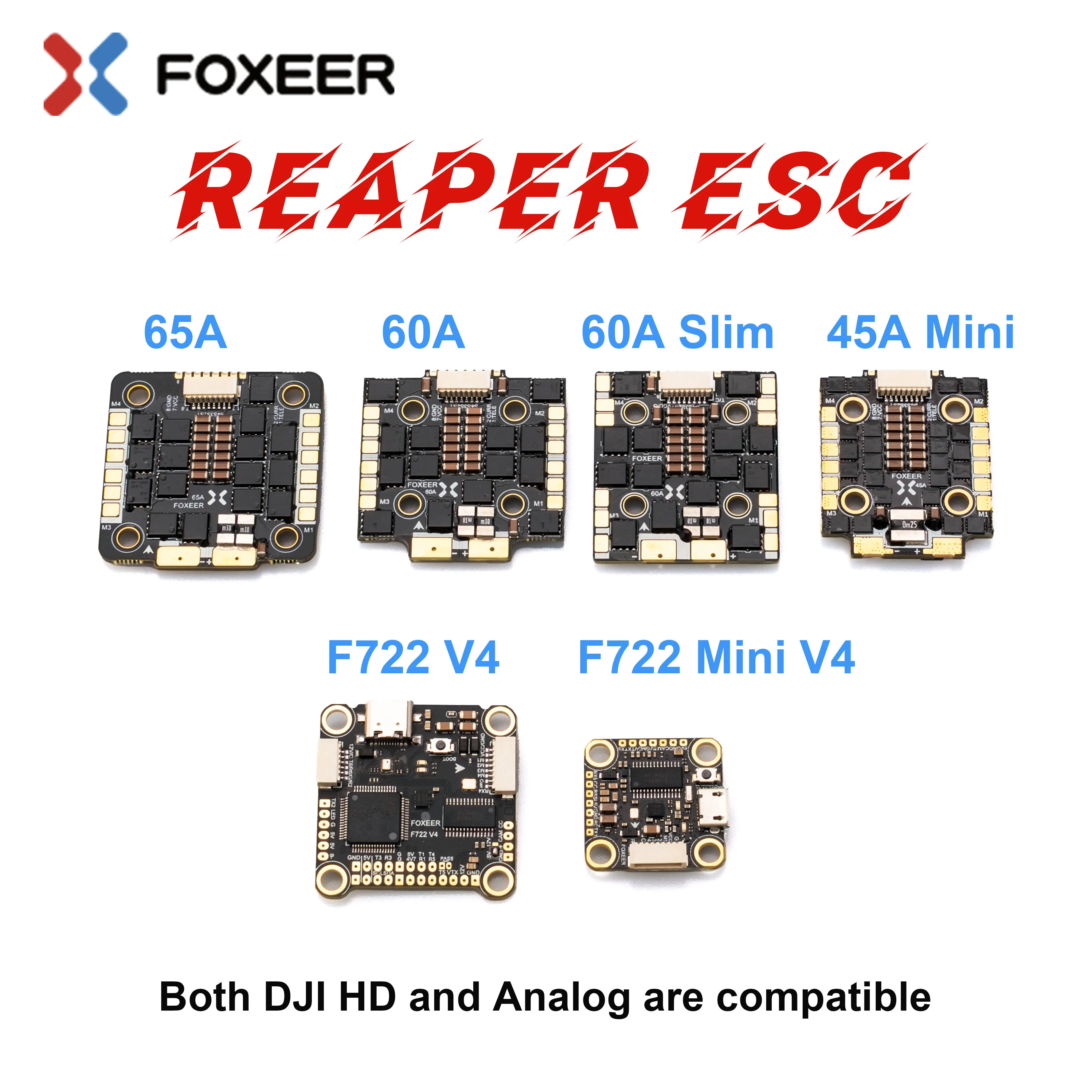 Foxeer Reaper F4 128K 45A 60A  - Foxeer Reaper F4 128K 65A Esc 리뷰 및 가격